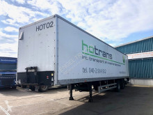 Semiremorca Van Hool 2B2001 CLOSED BOX (FULL CHASSIS / 13.60 M. / DRUM BRAKES / WOODEN FLOOR / LOADING PLATFORM) furgon second-hand