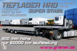 Semirremolque HRD JUMBO TIEFLADER HRD 3-achs LENKACHSE / 8300 KG / portamáquinas usado