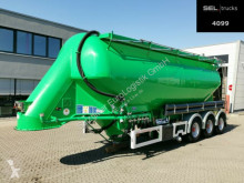 Semiremorca Feldbinder EUT 37.3 / 7315/A/2 - 37m3 /Lenkachse/Alu-Felgen cisternă transport pulverulent second-hand