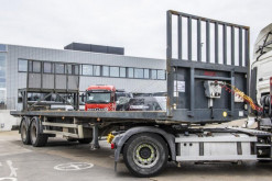 Samro flatbed semi-trailer PLATEAU SD33 + PORTE KOOI