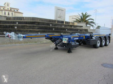 Semi remorque porte containers Lecitrailer Multiconteneur extension pneumatique