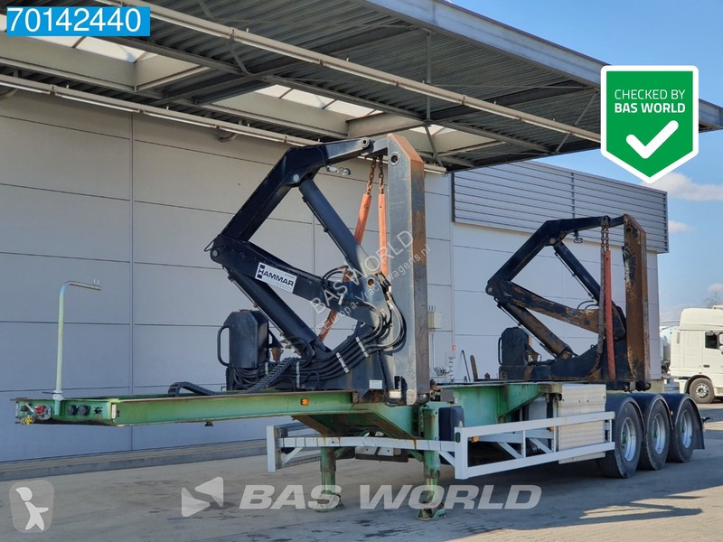 Container Semi Trailer Used Hammar 160 S Extra Engine Seitenlader Side Loader Lenkachse Ad N 6131353