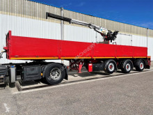 Naczepa KWB STEENOPLEGGER + KRAAN KENNIS R-1150 - 1x EXT + ROTATOR - 2x STUURASSEN - SCHIJFREMMEN - SAF ASSEN - ALU VELGEN - BE PAPIEREN platforma używana