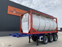 Semi 20FT/3-Achsen, ADR, 3.980kg, Liftachse + 25.000L van Hool tankcontainer
