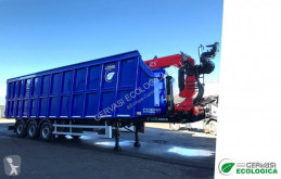 Gervasi Ecologica scrap dumper semi-trailer Cobra KR ribaltabile con gru da rottame