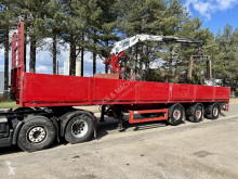 Naczepa KWB STEENOPLEGGER + KRAAN KENNIS 16.000 R - 3x EXT + ROTATOR - 2x STUURASSEN - SCHIJFREMMEN - SAF ASSEN - BE PAPIEREN + JKB KLEM platforma używana