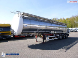 Sættevogn LAG Food / chemical tank inox 34.6 m3 / 2 comp + pump citerne forsynings brugt