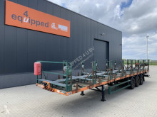 Semi remorque plateau Mafa for transport of gas-bottles, SAF Intradisc, NL-trailer