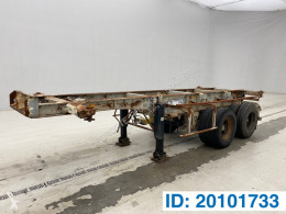 Semi remorque Fruehauf Skelet 20 ft porte containers occasion