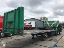 Semirremolque Van Hool Schuifzeilen-Flat bed-extendable floor Meeneem heftruck constructie lonas deslizantes (PLFD) usado
