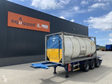 Semitrailer tank kemikalier Burg 20FT/30FT ADR-chassis + 20FT Tankcontainer 26.000L / 1-comp.