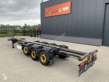 Semi reboque D-TEC FLEXITRAILER, 45FT HC, SAF+disc, liftaxle, empty weight: 4.834kg, NL-chassis, APK: 06/2021, 2x available porta contentores usado