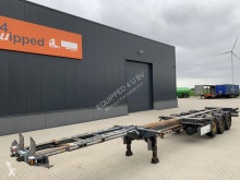 Semi remorque porte containers D-TEC FLEXITRAILER, 45FT HC, SAF+schijfremmen, liftas, leeggewicht: 4.834kg, NL-chassis, APK: 06/2021, 2x beschikbaar