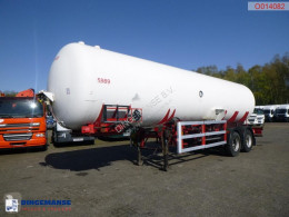Van Hool gas tanker semi-trailer Gas / ammonia tank steel 34 m3 + pump