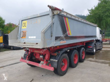 Semitrailer Langendorf SKA 24/29 Alu Mulde 24 m³ Liftachse vagn för stengrundsläggning begagnad