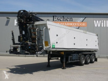 Semitrailer flak Schmitz Cargobull SKI SKI 24, 39m³ Alumulde, Hiab 122 E-3 Pro Kran