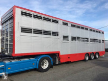 Leveques 2 étages - 2 compartiments semi-trailer used livestock trailer