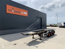 Semirremolque portacontenedores Burg 20FT ADR-chassis, empty weight: 3.690kg, SAF INTRADISC, 2x liftaxle