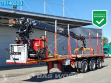 Semitrailer platta S3-EX 10.600 ROJO 3x Lenkachse Extendable HIAB/Jonsered 23T