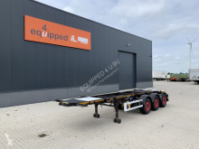 Semirimorchio Burg 20FT ADR-chassis, empty weight: 3.690kg, SAF INTRADISC, 2x liftaxle portacontainers usato
