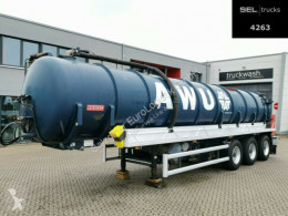 Semi remorque Hüffermann Fäkalienentsorgung Tank/Saug/Druck / 26.000 l citerne occasion