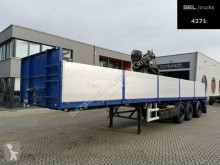 Floor半挂车 FLO-17 28K1 / Rollkran HIAB / Nachlauflenkachse 底盘 车厢挡板 二手