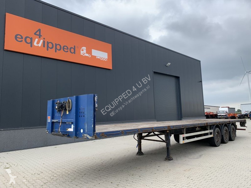 Used Pacton Flatbed Semi Trailer Plattform Hartholzboden Scheibebremsen Tuv 03 22 3 Axles N