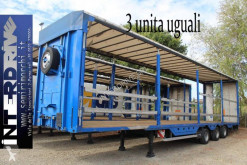 Meusburger heavy equipment transport semi-trailer PIANALE RIBASSATO CON BUCHE E RAMPE USATO