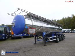 Semi remorque citerne produits chimiques Feldbinder Chemical tank inox 18.5 m3 / 1 comp