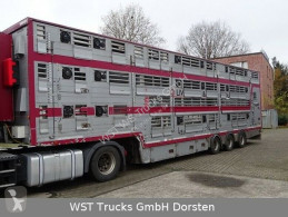 Semitrailer Pezzaioli SBA 31U 3Stock Vollausstattung GPS Top Zustand boskapstransportvagn begagnad