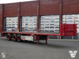 Renders Flatbed - - Steering Axle - BPW - Forklift connection semi-trailer used flatbed