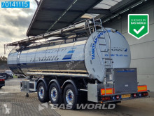 Feldbinder chemical tanker semi-trailer TSA 33.3 NL-Trailer Alcoa's APK 33m3 Chemie 2x Liftachse