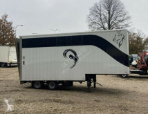 Semiremorca minisattel trailer für Pferdetransport furgonetă transport cai second-hand