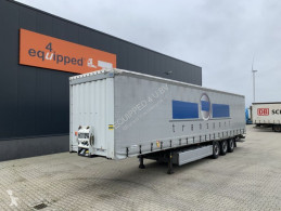 Sættevogn Krone D'Hollandia ov-klep (2.000kg), liftas, palletkist, NL-trailer, APK: 12/2022 glidende gardiner brugt