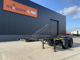 Naczepa York BLAD / SPRING / BLATT / LAMES, 20FT, NL-chassis do transportu kontenerów używana