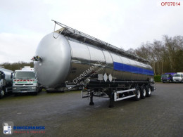 Semi reboque Feldbinder Chemical tank inox 50.5 m3 / 3 comp cisterna productos químicos usado