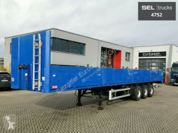 Schmidt dropside flatbed semi-trailer SP738/E/13,6 / Stahl / Lenkachse / Liftachse