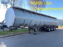 Yarı römork tank Burg Food 60400 liters, 3 Comp, Holvrieka, Jumbo
