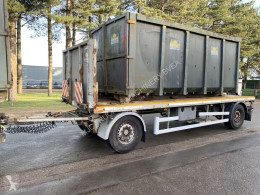 Remorque porte containers Kaiser Container slede / platte aanhanger - porte container + plateau - Belgische papieren - SAF assen - Schijfremmen