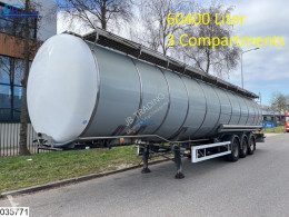 Burg Food 60400 liters, 3 Comp, Holvrieka, Jumbo semi-trailer used tanker