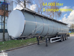 Yarı römork tank Burg Food 60400 liters, 3 Comp, Holvrieka, Jumbo