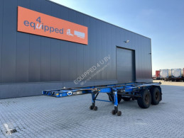 Semi remorque porte containers Pacton 20FT, bladvering, NL-chassis, APK: 11-2022