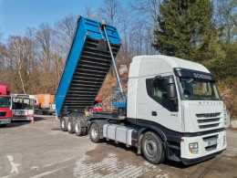 Ensemble routier Iveco Stralis MSK24,Alumulde mit Rollplane,HU08/22,TopZustand benne occasion