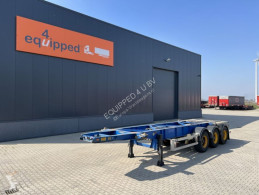 Semirimorchio Van Hool 20FT ADR-chassis, liftaxle, discbrakes, NL-trailer, ADR/APK: 09/2022!!! portacontainers usato
