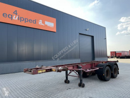 Krone container semi-trailer 20FT, bladvering, NL-chassis, APK: 05/2022