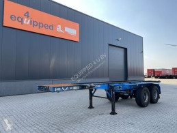 Yarı römork konteyner taşıyıcı Pacton 20FT, bladvering, NL-chassis, APK: 11/2022