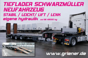 Полуремарке превоз на строителна техника Schwarzmüller TIEFLADER / LIFT / LENKACHSE / RAMPEN / HARTHOLZ