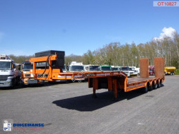 King 4-axle semi-lowbed trailer 67 t + ramps semi-trailer used heavy equipment transport