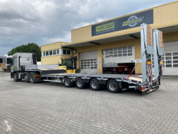 Faymonville heavy equipment transport semi-trailer Maxtrailer 4-Achs-Tele-Semi mit Rampen