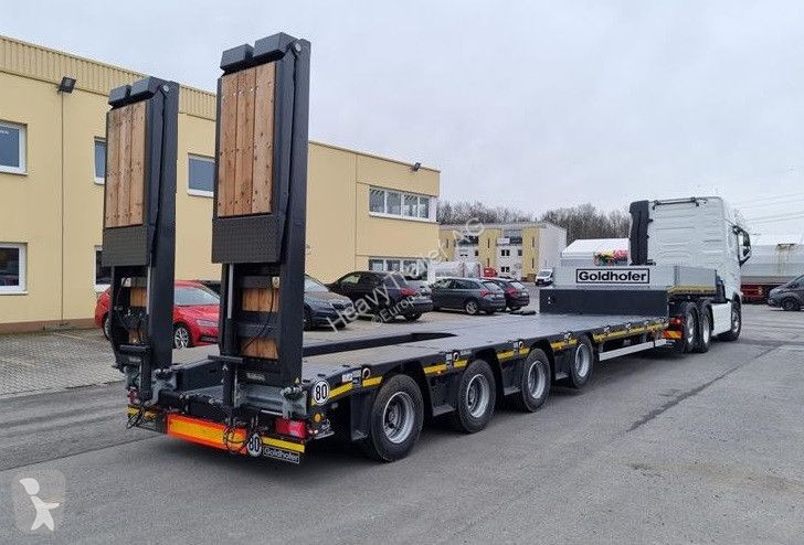 Semitrailer Goldhofer 4-Achs-Tele-Semi mit...